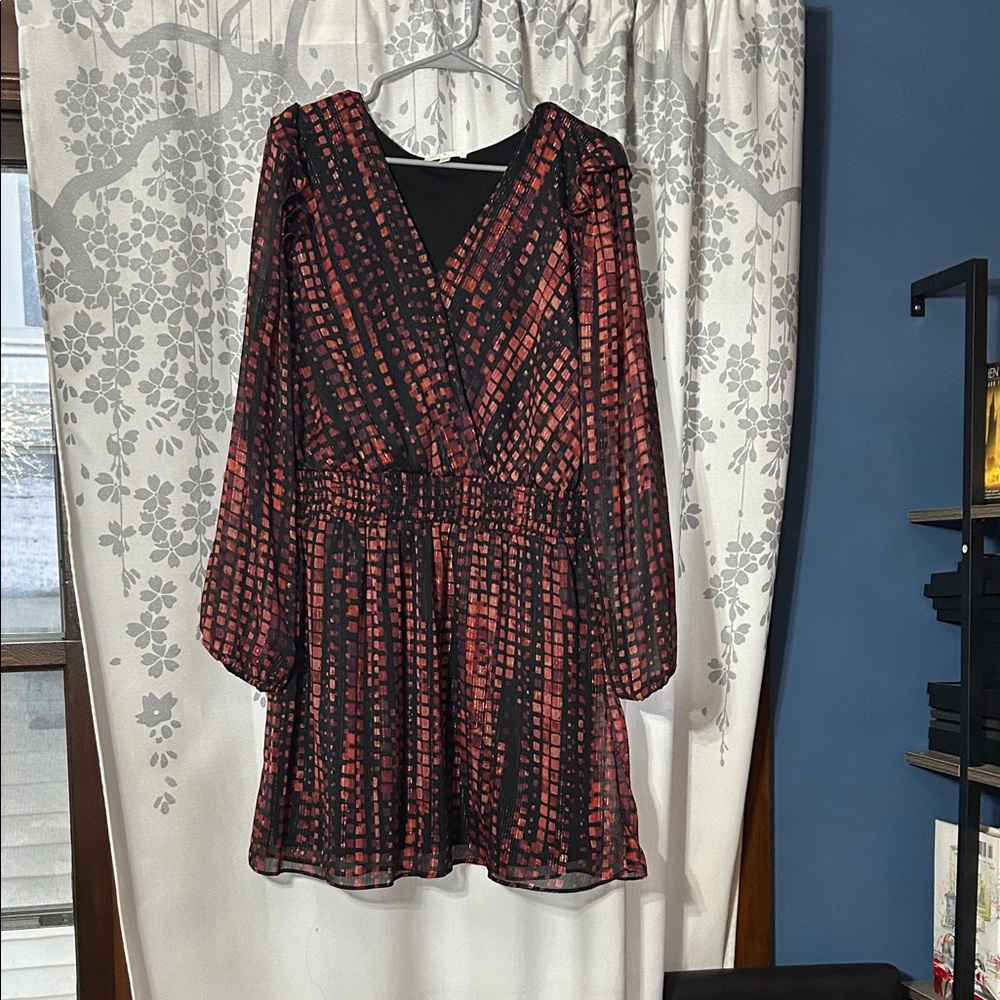 Chic Black with Shiny Details Women's Dress